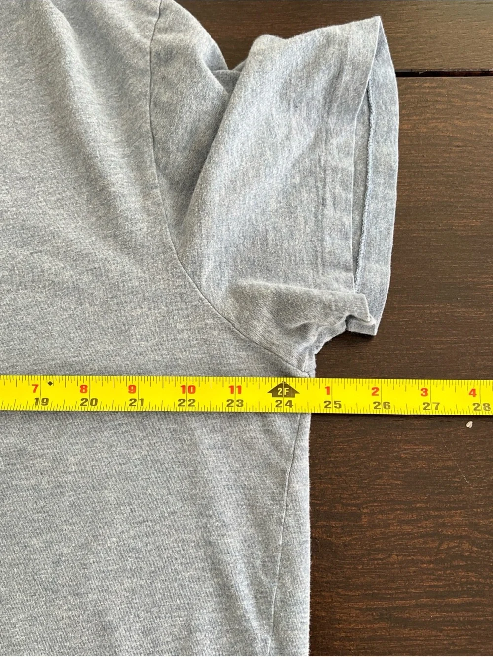 Polo by Ralph Lauren Men’s V-Neck Tee - Heather Gray with Navy Logo